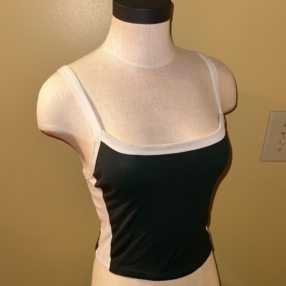 SHEIN Black and White Camisole Top